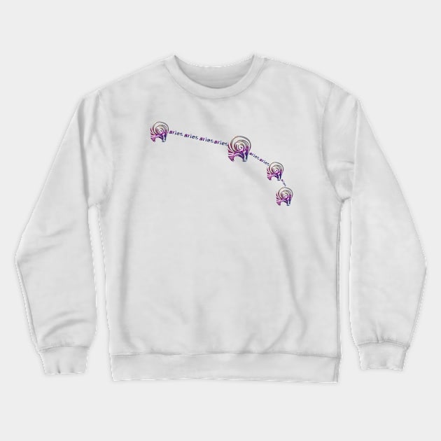 Zodiac Aries constellation Crewneck Sweatshirt by INDONESIA68